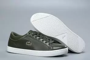 lacoste straightset baskets green